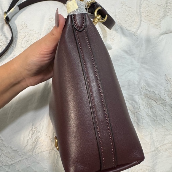 Coach / Juliet  Burgundy Leather Shoulder Bag - Picture 3 of 8